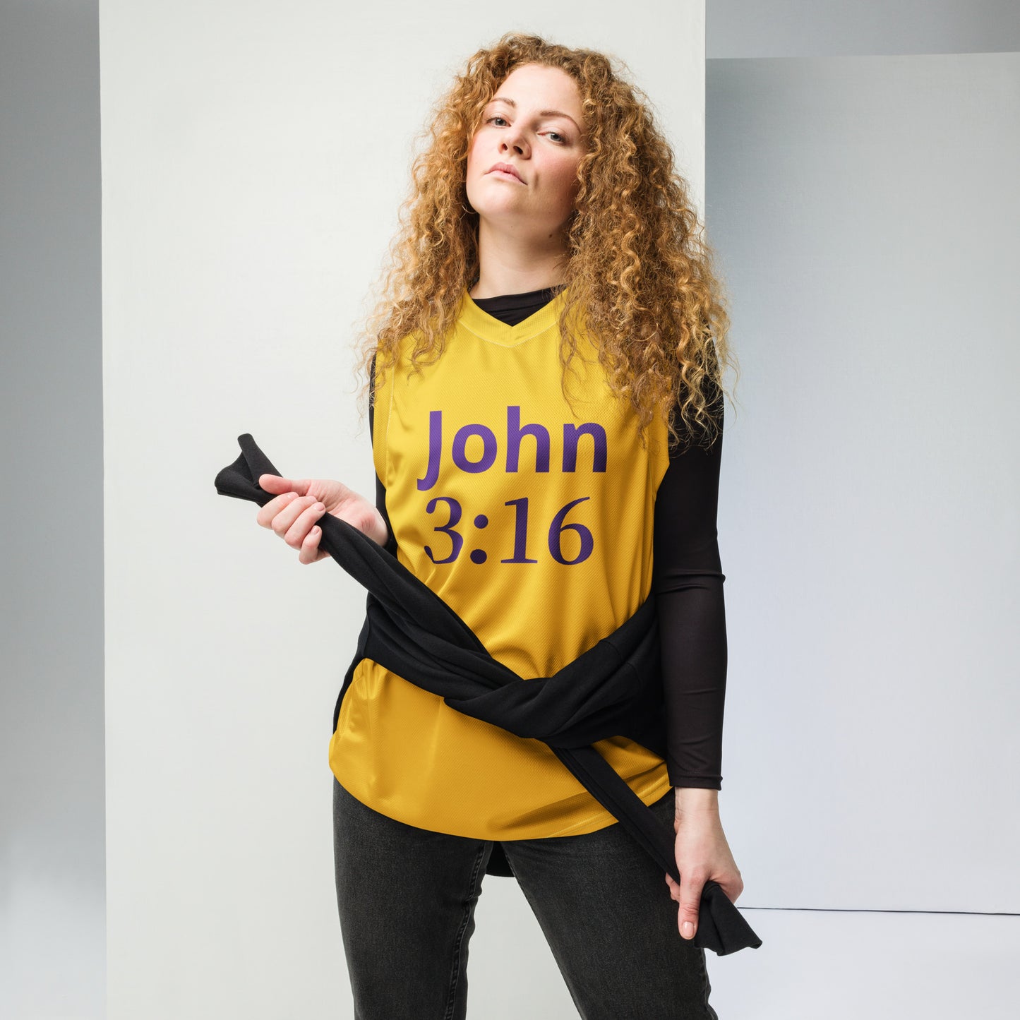 'John 3:16' unisex basketball jersey