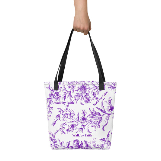 Walk by Faith Tote bag