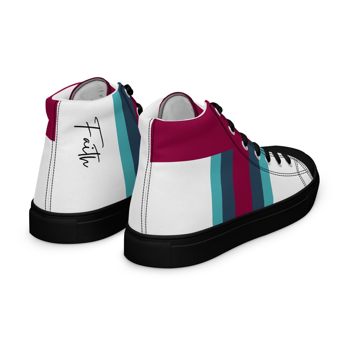 'Faith' - Men’s high top canvas shoes