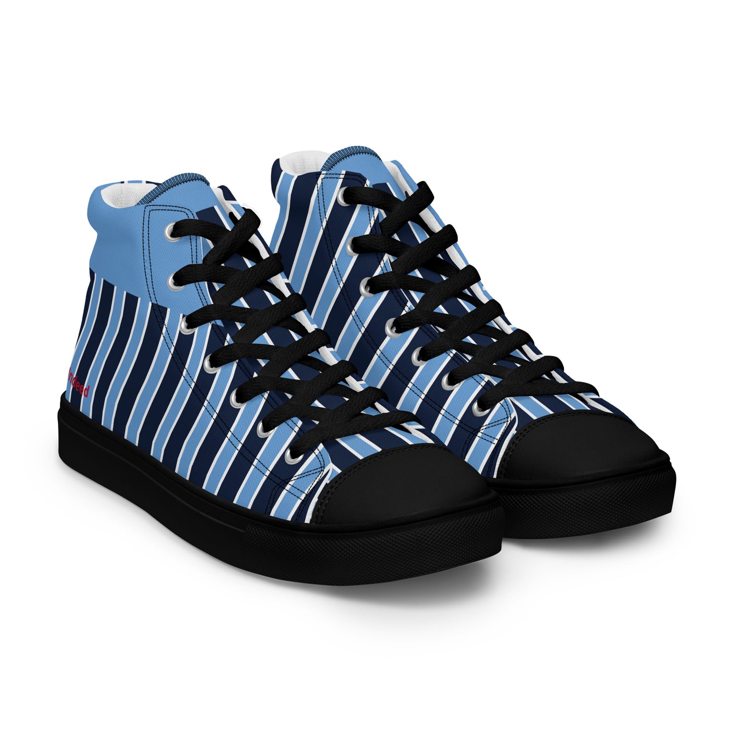 'Free Indeed' John 8:36 - Men’s high top canvas shoes