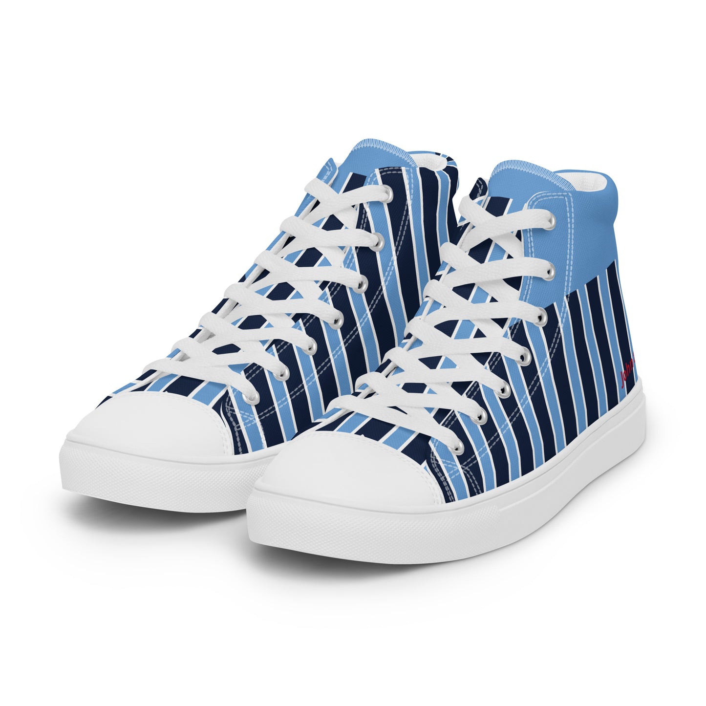 'Free Indeed' John 8:36 - Men’s high top canvas shoes