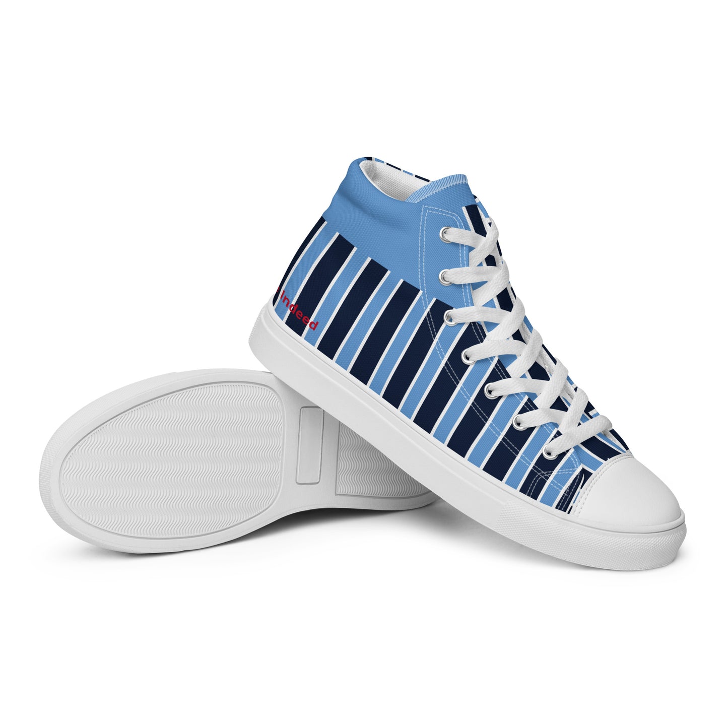 'Free Indeed' John 8:36 - Men’s high top canvas shoes