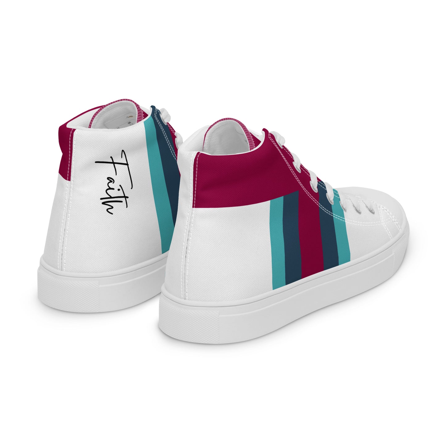 'Faith' - Men’s high top canvas shoes