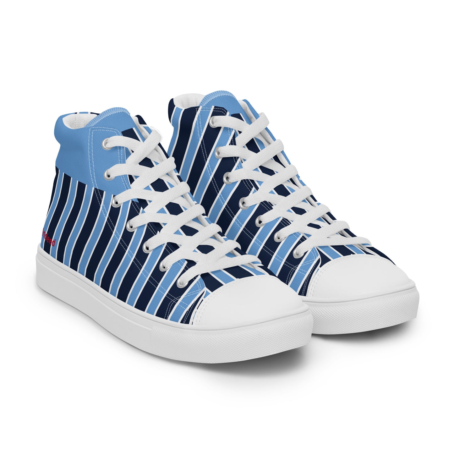 'Free Indeed' John 8:36 - Men’s high top canvas shoes