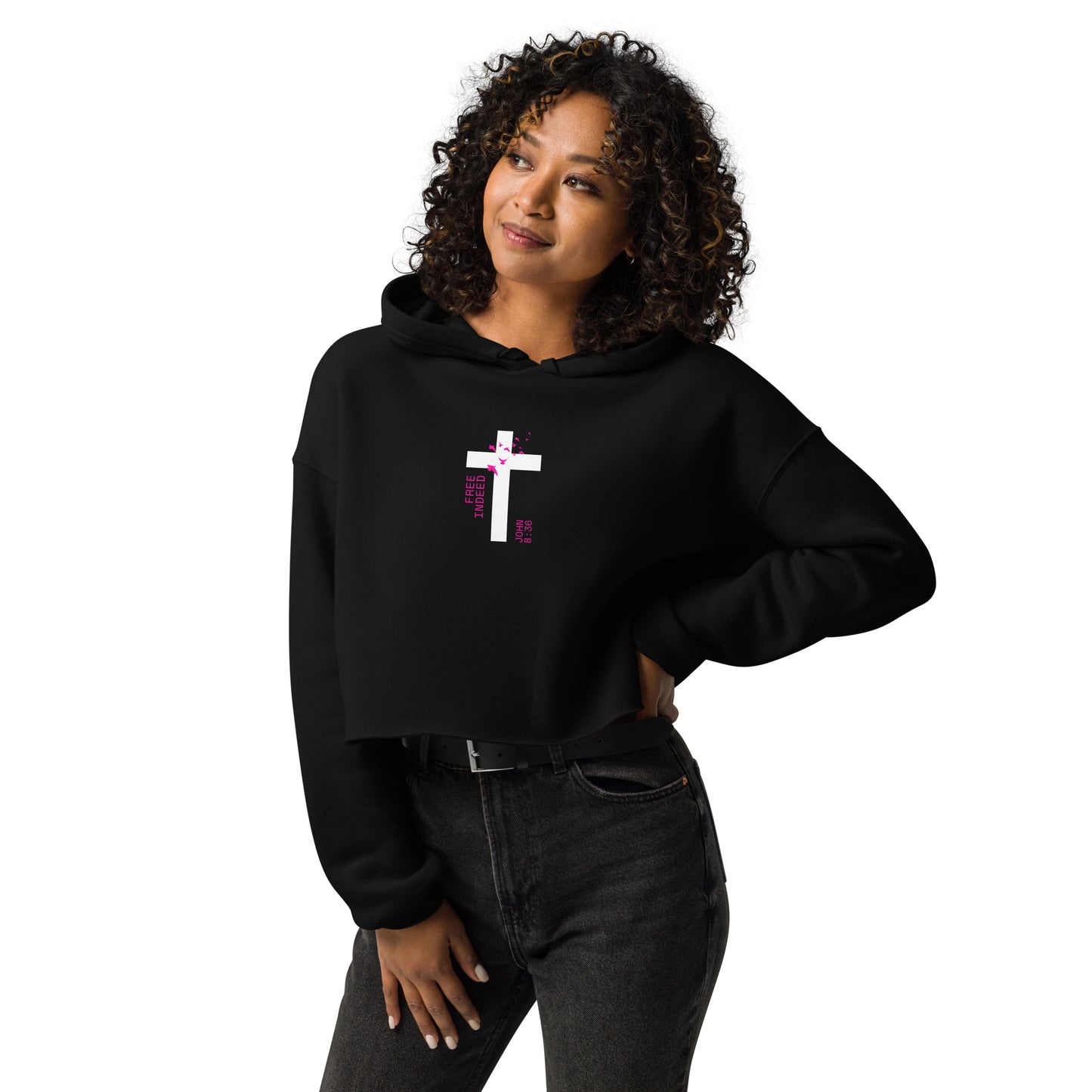 Free Indeed - Crop Hoodie