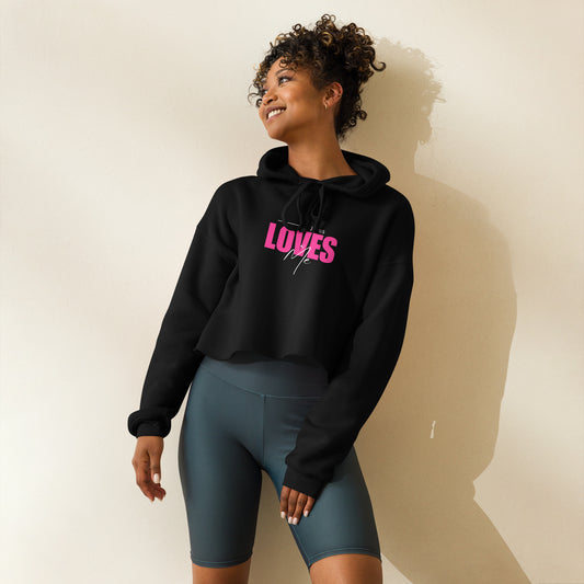 Jesus Loves Me - Crop Hoodie