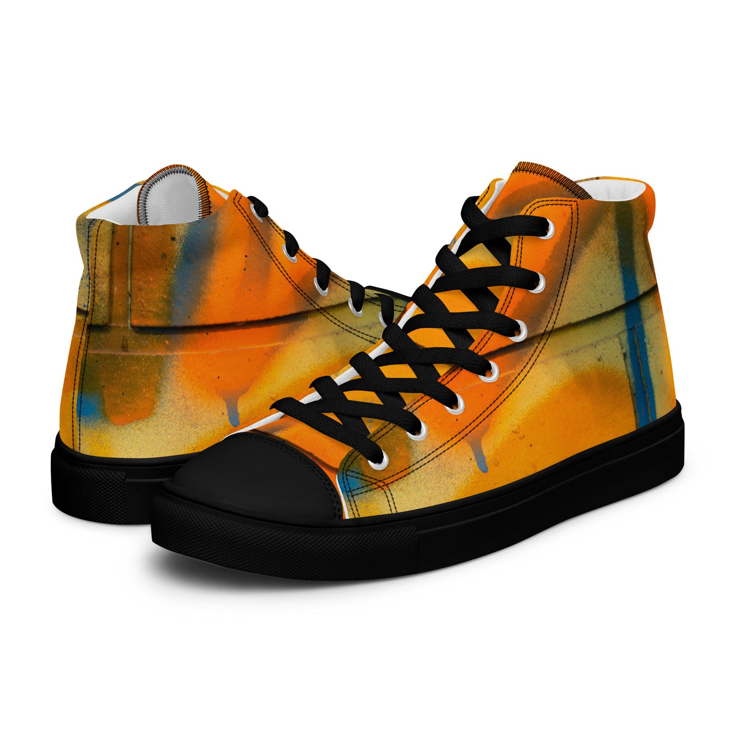 Restored Graffiti Women’s high top canvas shoes