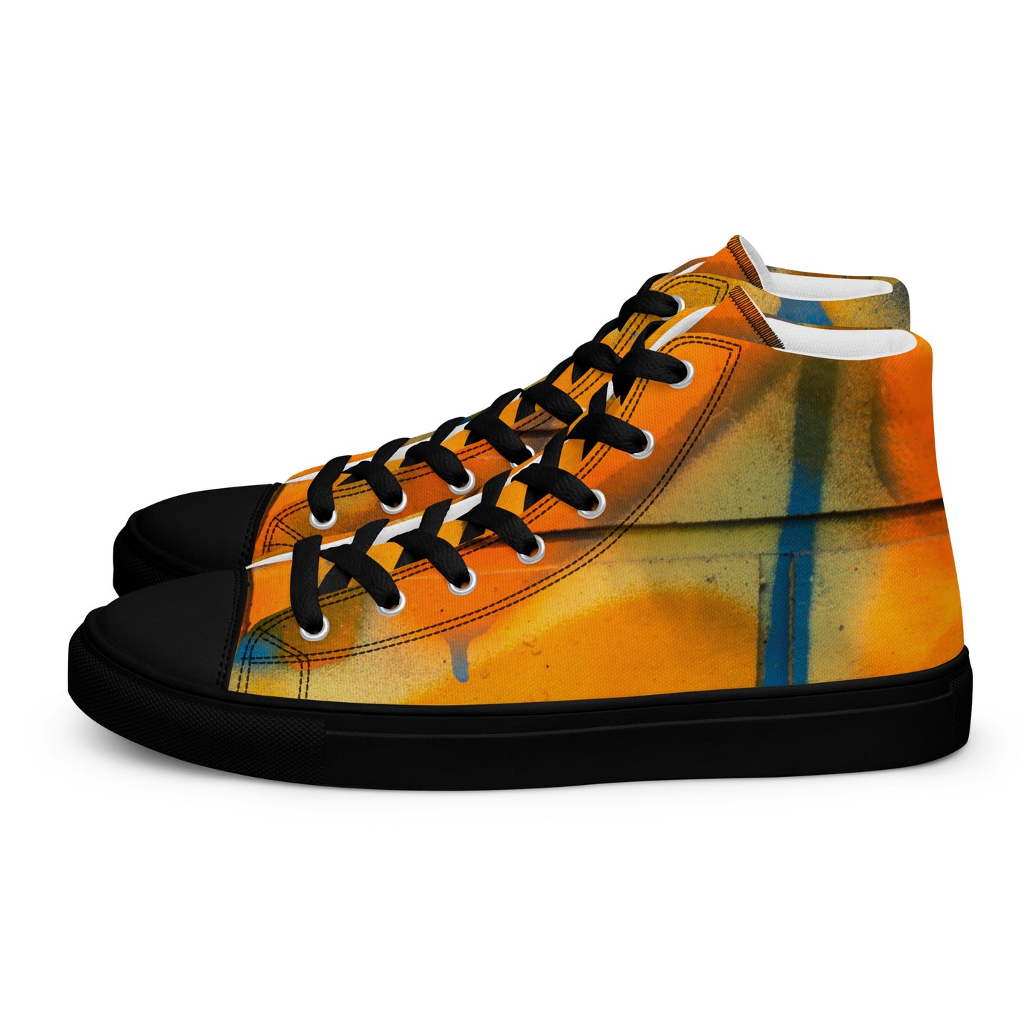 Restored Graffiti Women’s high top canvas shoes