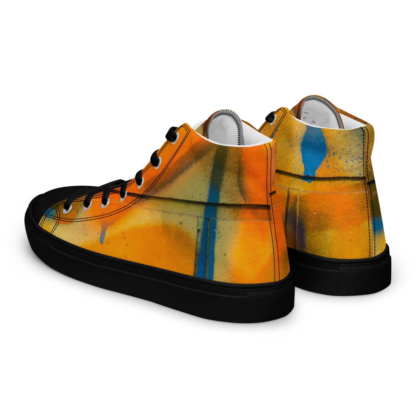 Restored Graffiti Women’s high top canvas shoes