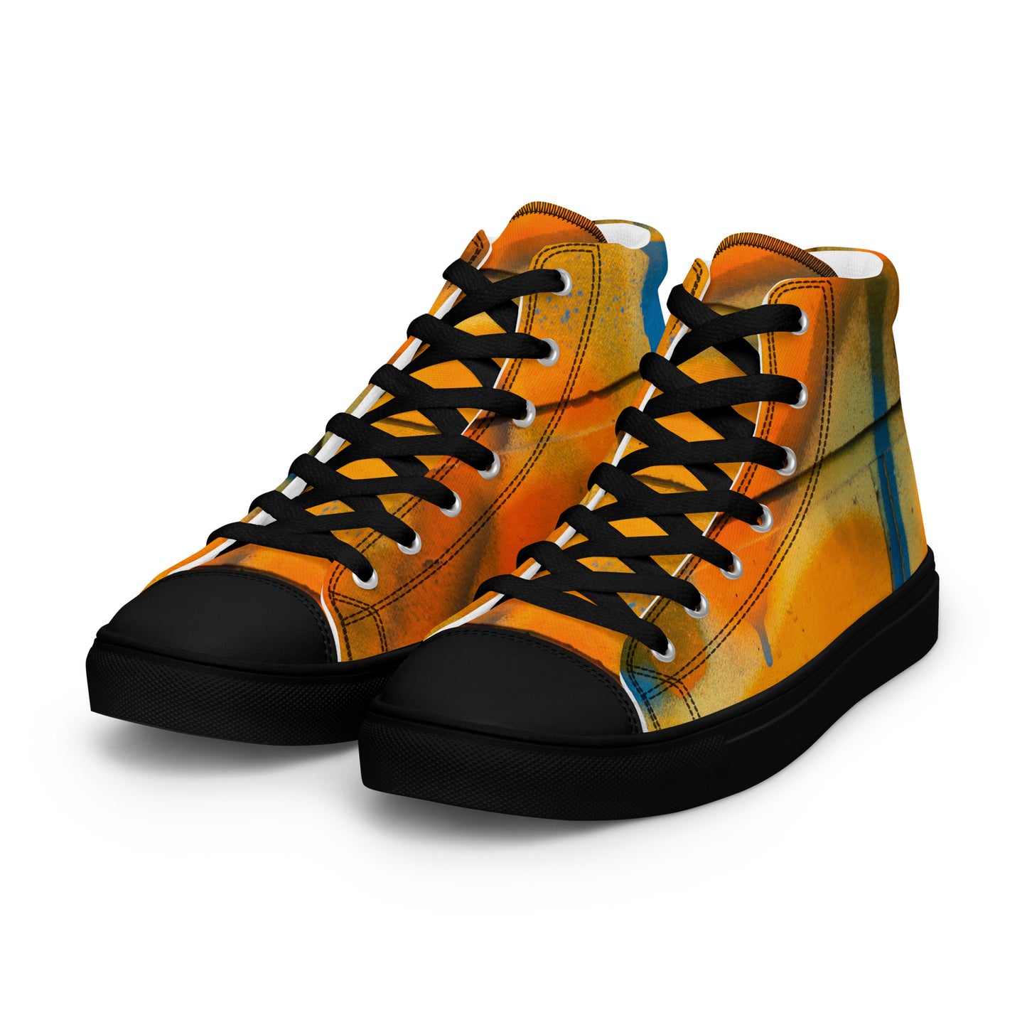 Restored Graffiti Women’s high top canvas shoes