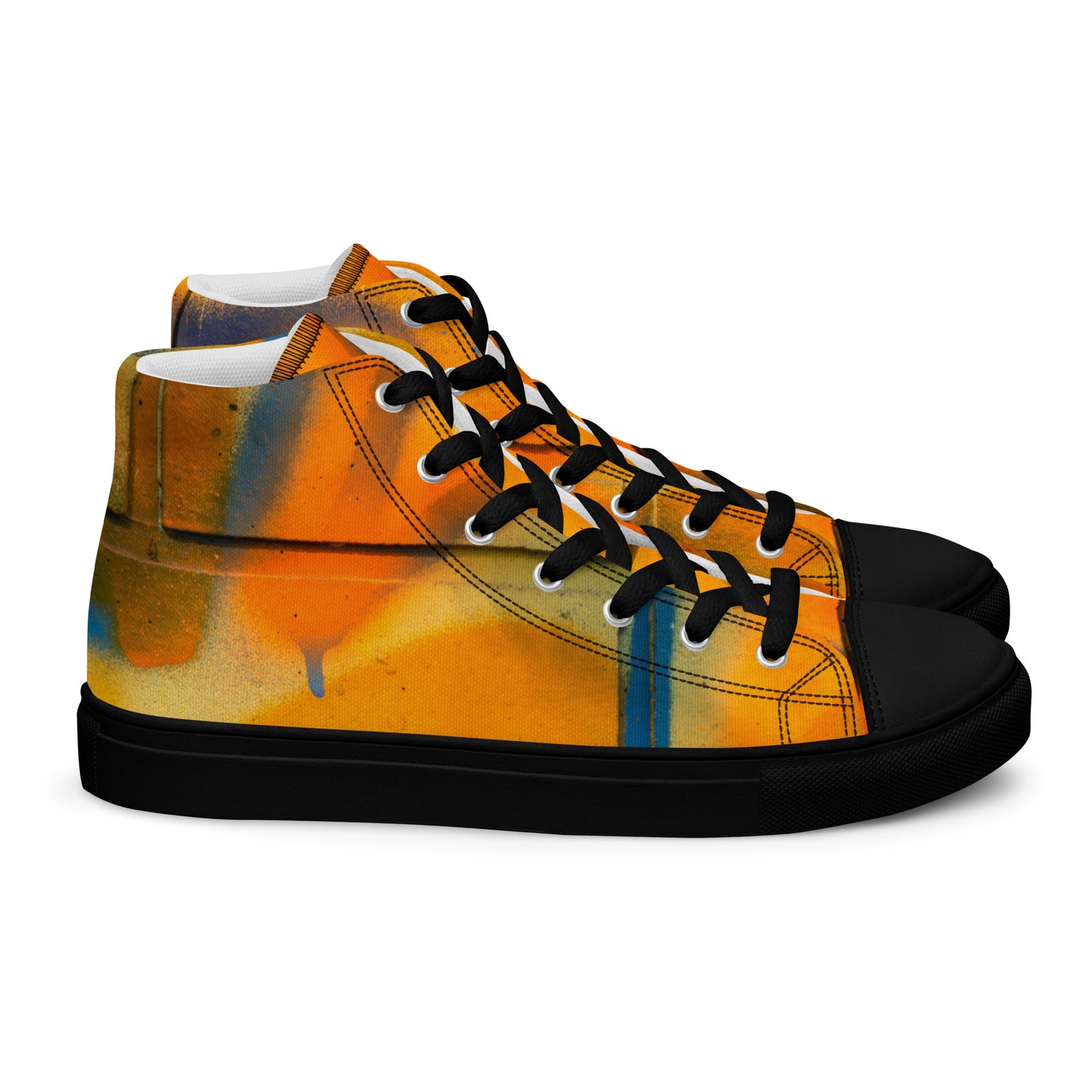 Restored Graffiti Women’s high top canvas shoes