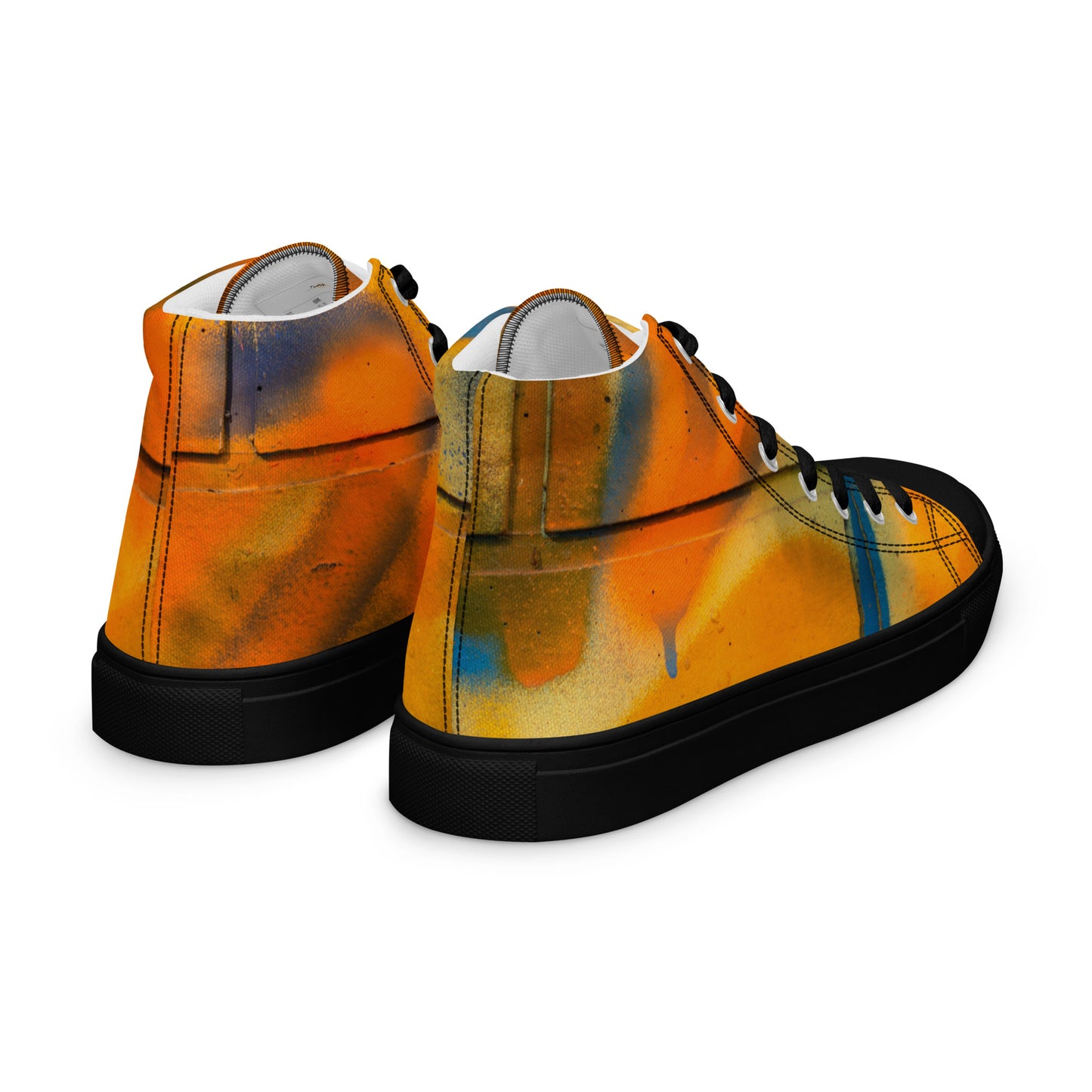 Restored Graffiti Women’s high top canvas shoes