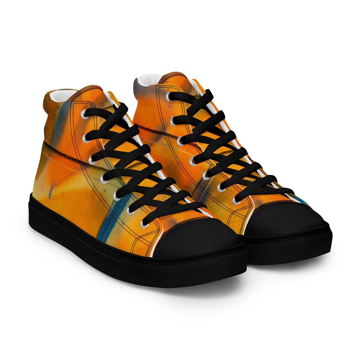 Restored Graffiti Women’s high top canvas shoes