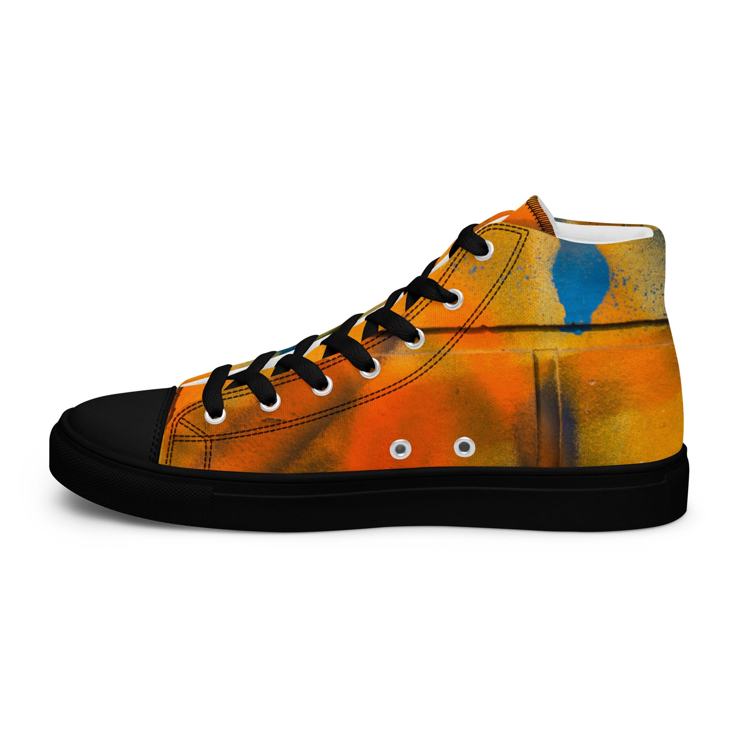 Restored Graffiti Women’s high top canvas shoes