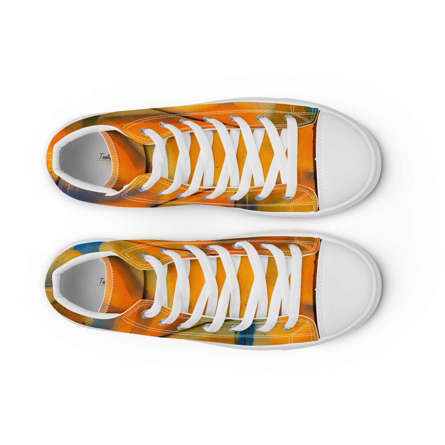 Restored Graffiti Women’s high top canvas shoes