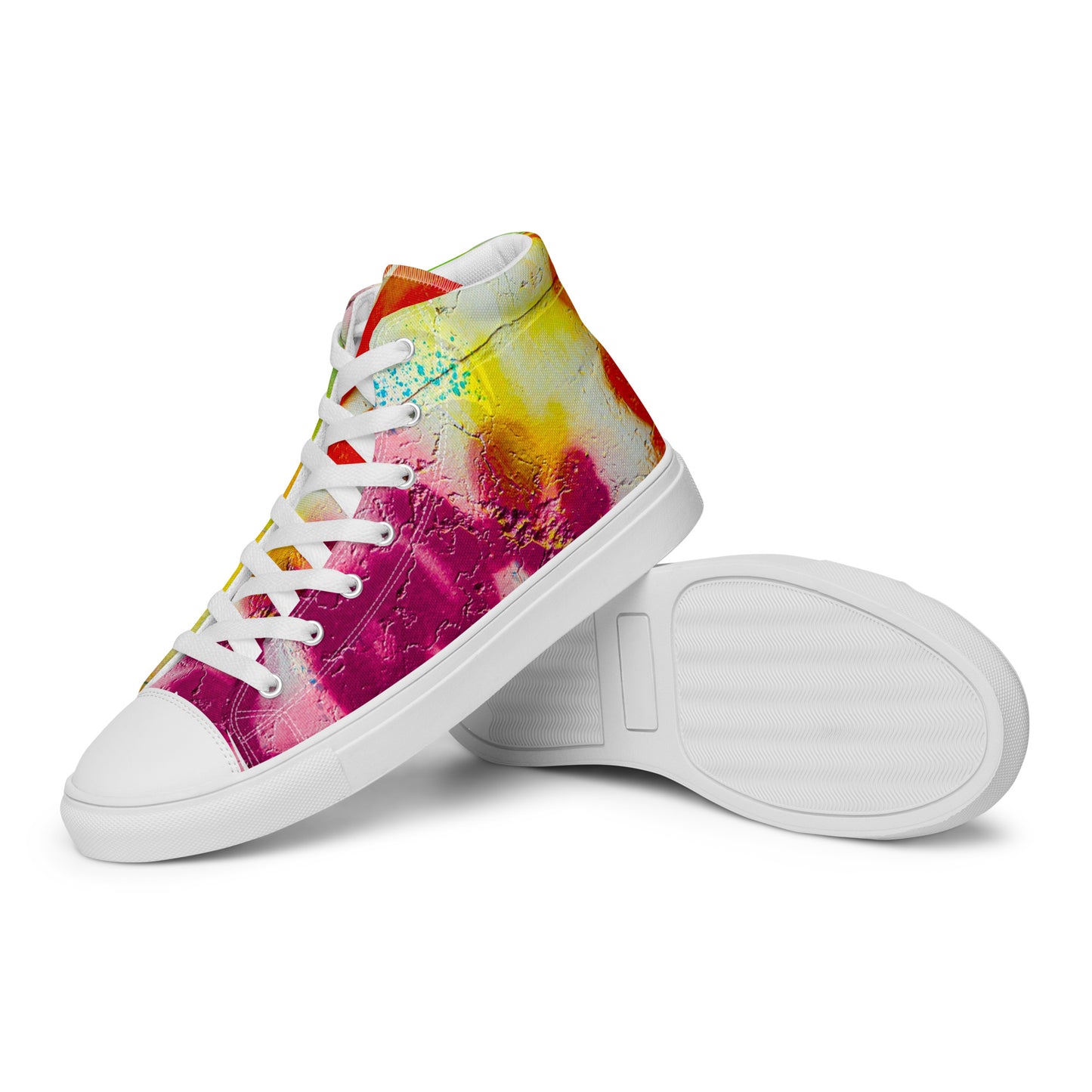 Restored Graffiti Women’s high top canvas shoes