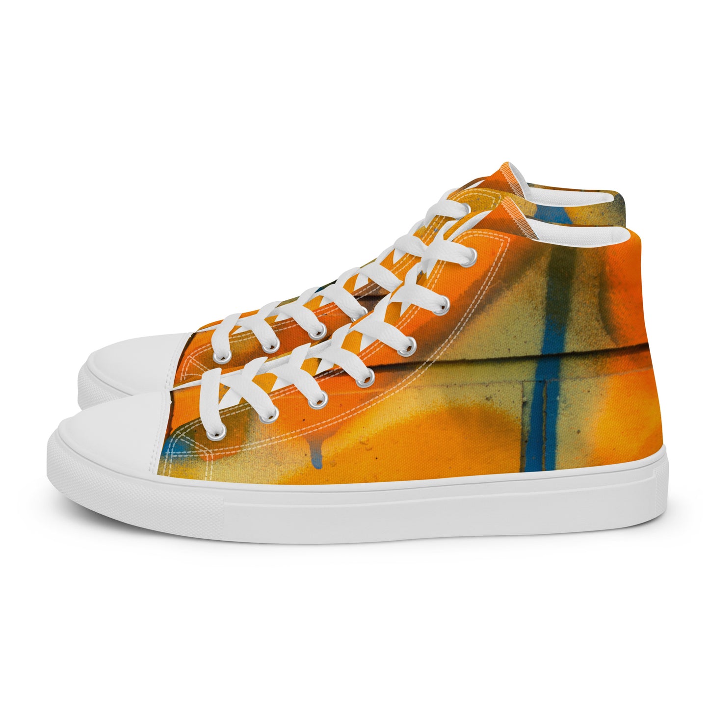 Restored Graffiti Women’s high top canvas shoes