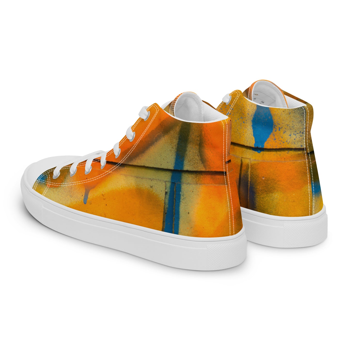 Restored Graffiti Women’s high top canvas shoes