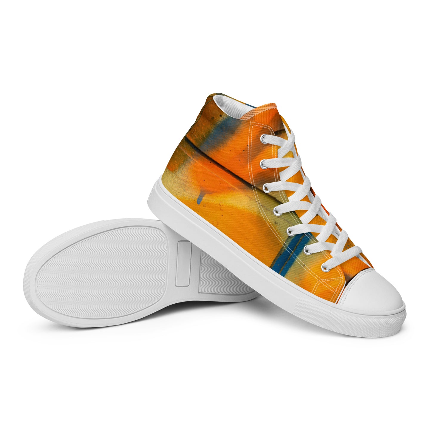 Restored Graffiti Women’s high top canvas shoes