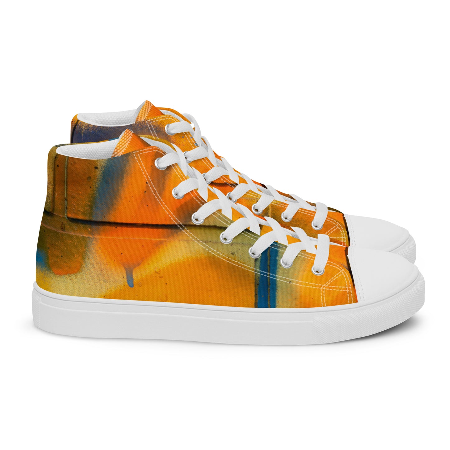 Restored Graffiti Women’s high top canvas shoes