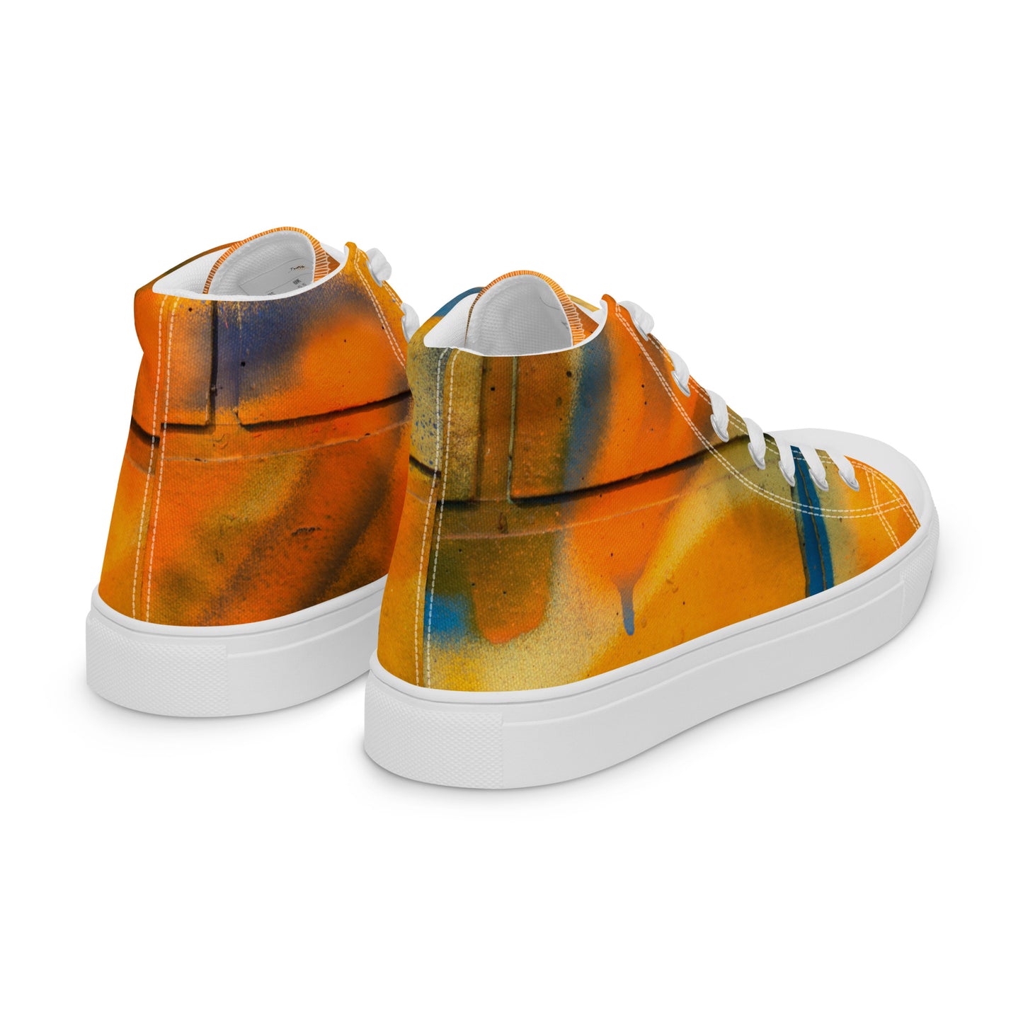 Restored Graffiti Women’s high top canvas shoes