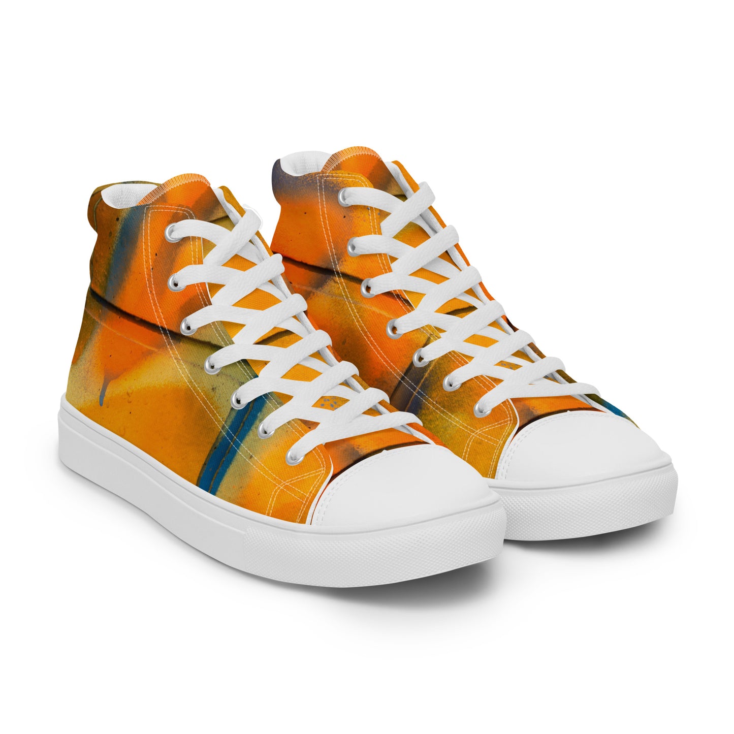 Restored Graffiti Women’s high top canvas shoes