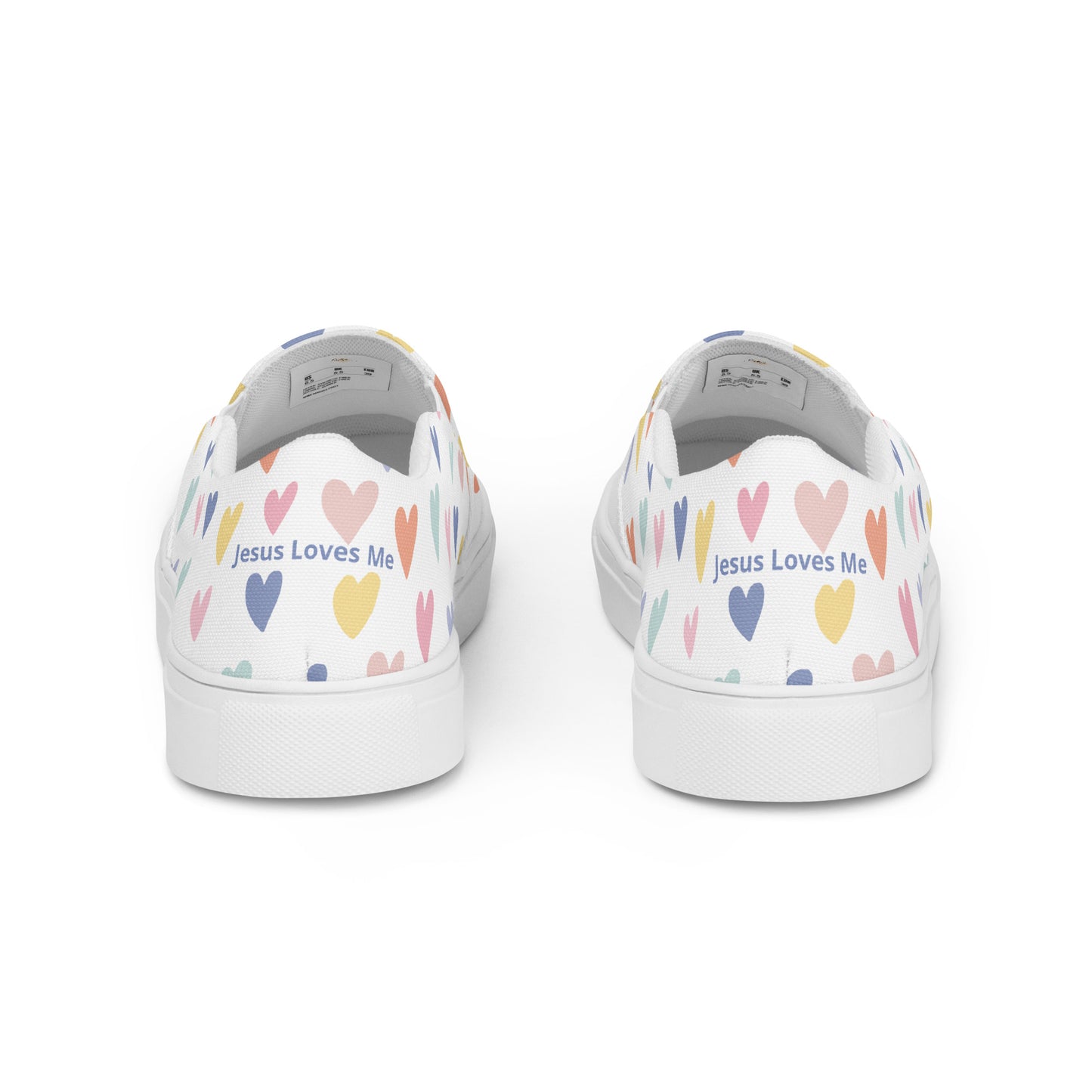 Jesus Loves Me - Women’s slip-on canvas shoes